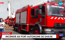 Urgent : Violent incendie au Môle 10 du Port autonome de Dakar ( En direct sur LERAL TV )