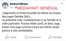 Décès du juge Samba Sall: Lynché sur les réseaux sociaux, Abdoul Mbaye supprime son texte sur Facebook et Twitter