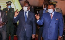 Le Chef de l’Etat Macky Sall à Brazzaville : les images de son arrivée à ce mercredi, en début de soirée