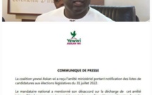 Rejet de sa liste nationale : YAW va répondre "énergiquement" à Macky Sall, quel que soit le prix