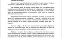 Incident entre un magistrat et un policier: L'UMS descend l'agent et interpelle Me Malick Sall (Document)