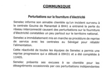 Perte du réseau interconnecté: La Sénélec impute l'incident à la centrale de Gouina et présente ses excuses