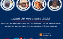 A suivre en direct sur Leral la rencontre entre le Président Macky Sall et la communauté des Daaras ce lundi 