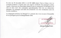 Desserte à Agadir / Le vol HC4040 indexé: Air Sénégal apporte des précisions