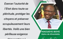 Point de vue, point de vie : Exercer l'autorité de l'Etat, le message de Maguè,ye Boye Maire de Khombôle