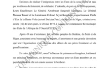 Diplomatie-Afrique de l’Ouest : Burkina Faso, le Mali et le Niger quittent la CEDEAO