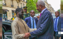 En séjour de travail à Paris : Le chef de l'état Bassirou Diomaye Faye a rencontré l’ancien président Abdou Diouf