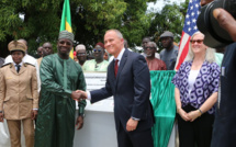 Energie - Lancement du projet Access : L'ambassadeur Michaël Raynor et le ministre Birame Soulèye Diop, à Fatick