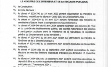 Législatives 2024 : L’arrêté ministériel qui dresse la liste validée ou invalidée des participants